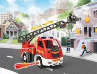00823  автомобили и мотоциклы  Fire Truck - Ladder Unit. Junior Kit 4009803008233