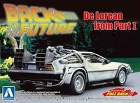 05475  автомобили и мотоциклы  Back to the Future Timemachine from Part I w/pull-back motor  (1:43) 4905083054758