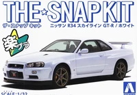 06251  автомобили и мотоциклы  Nissan R34 Skyline GT-R / White Snap Kit  (1:32) 4905083062517