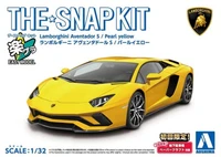 06346  автомобили и мотоциклы  Lamborghini Aventador S Pearl Yellow - SNAP KIT  (1:32) 4905083063460
