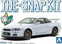 06456  автомобили и мотоциклы  Nissan Skyline GT-R R33 (White)  (1:32) 4905083064566