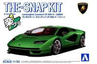 06543  автомобили и мотоциклы  Lamborghini Countach LPI 800-4 Green The Snap Kit  (1:32) 4905083065433