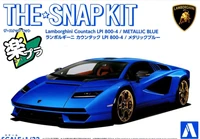06544  автомобили и мотоциклы  Lamborghini Countach LPI 800-4 / Metallic Blue - SNAP KIT  (1:32) 4905083065440