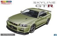 06559  автомобили и мотоциклы  Nissan Skyline R34 Spec II (Millennium Jade)  (1:24) 4905083065594