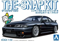 06639  автомобили и мотоциклы  Nissan Skyline GT-R -R33 Custom Wheel (Black) - SNAP KIT  (1:32) 4905083066393