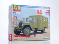 1572AVD  автомобили и мотоциклы  З&amp;С-44 санитарный фургон  (1:43) 2000002119845