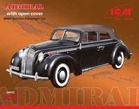 24022  автомобили и мотоциклы  Admiral Cabriolet  2МВ с раскрытым тентом (1:24) 2000000058597