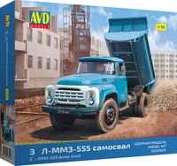 3503AVD  автомобили и мотоциклы З&amp;Л- ММЗ-555 самосвал  (1:35) 4610045035033