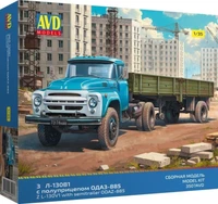 3507AVD  автомобили и мотоциклы  З&amp;Л-130В1 с полуприцепом ОДАЗ-885  (1:35) 4610045035071