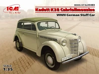 35483  автомобили и мотоциклы  Kadett K38 Cabriolimousine, WWII German Staff Car  (1:35) 2000000103693