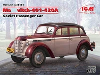 35484  автомобили и мотоциклы  Moskvitch-401-420A, Soviet Passenger Car  (1:35) 2000000129334