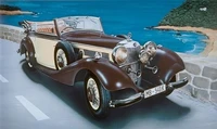 3701  автомобили и мотоциклы  MERCEDES BENZ 540K  (1:24) 8001283037013