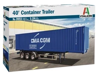 3951  автомобили и мотоциклы  40' Container Trailer  (1:24) 8001283039512