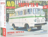 4018AVD  автомобили и мотоциклы  Автобус Тарту ТА-6   (1:43) 4610045040181