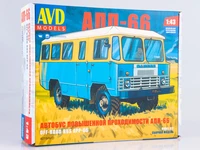 4019AVD  автомобили и мотоциклы  Автобус повышенной проходимости АПП-66  (1:43) 4610045040198