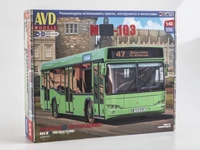 4096AVD  автомобили и мотоциклы  Автобус М-103 (Рестайлинг)  (1:43) 2000002205753