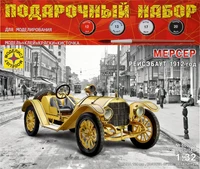 ПН603202  автомобили и мотоциклы  Мерсер Рейсэбаут 1912 год  (1:32) 4607061769745