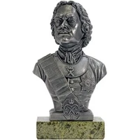 BustMet1/10-05  миниатюра  Бюст  Петр I  (плюс коробка)  (1:10) 2000000140711