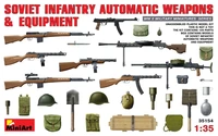 35154  наборы для диорам  SOVIET INFANTRY AUTOMATIC WEAPONS &amp; EQUIPMENT  (1:35) 4820041103005