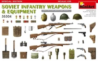 35304  наборы для диорам  SOVIET INFANTRY WEAPONS &amp; EQUIPMENT. SPECIAL EDITION  (1:35) 4820183312648