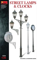 35560  наборы для диорам  STREET LAMPS &amp; CLOCKS  (1:35) 4820183310620