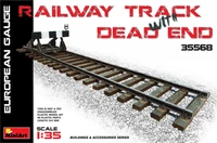 35568  наборы для диорам  RAILWAY TRACK WITH  DEAD END EUROPEAN GAUGE  (1:35) 4820183310460