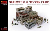 35571  наборы для диорам  WINE BOTTLES &amp; WOODEN CRATES  (1:35) 4820183310668