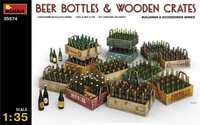 35574  наборы для диорам  BEER BOTTLES &amp; WOODEN CRATES  (1:35) 4820183310699