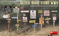 35608  наборы для диорам  ALLIED ROAD SIGNS WWII. EUROPEAN THEATRE OF OPERATIONS  (1:35) 4820183312600