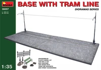 36057  наборы для диорам  BASE WITH TRAM LINE  (1:35) 4820041103104