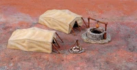 6148  наборы для диорам  Desert Well and Tents (1:72) 8001283061483