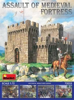 72033  наборы для диорам  ASSAULT OF MEDIEVAL FORTRESS  (1:72) 4820183311443