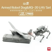 7503  наборы для диорам  Armed Robot Dog &amp; RQ-20 UAV Set 3D printed  (1:35) 6974715830167