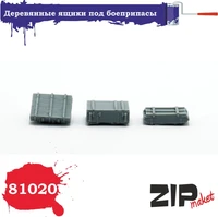 81020  наборы для диорам  Деревянные ящики под боеприпасы  (набор 3 элемента)  (1:35) 4678599338574