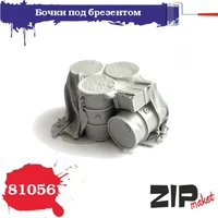 81056  наборы для диорам  Бочки под брезентом  (1:35) 4678590030293