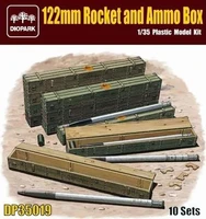 DP35019  наборы для диорам  122mm Rocket and Ammo Box. 10 Complete Units  (1:35) 2000002122753