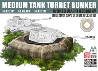 LM-35016  наборы для диорам  Medium Tank Turret Bunker Sd.Kfz.141, Sd.Kfz.161, Sd.Kfz.171  (1:35) 2000002153825