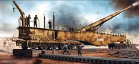 00207  техника и вооружение  280mm K5(E) Leopold Railroad Gun  (1:35) 9580208002071