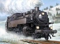 00217  техника и вооружение  паровоз  Dampflokomotive BR86  (1:35) 9580208002170