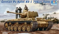 00366  техника и вооружение  German Pz.Kpfm KV-1 756 (r)  (1:35) 9580208003665