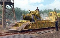 01508  техника и вооружение  Вагон  Panzertragerwagen with tank Prage 38(t)  (1:35) 9580208015088