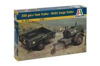 0229  техника и вооружение  250 GAL.S TANK TRAILER - M101 CARGO TRAILER (1:35) 2000002112945