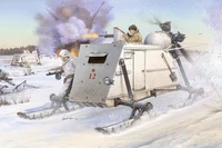 02321  техника и вооружение  Soviet NKL-26 Armoured Aerosan  (1:35) 9580208023212