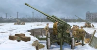 02341  техника и вооружение  Soviet 52-K 85 mm Air Defense Gun M1939 Early Version  (1:35) 9580208023410
