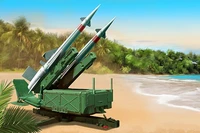 02353  техника и вооружение  Soviet 5P71 Launcher with 5V27 Missile Pechora (SA-3B Goa)  (1:35) 9580208023533