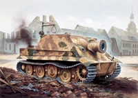 0299  техника и вооружение  САУ  38cm RW61 auf STURMMORSER TIGER (1:35) 8001283002998