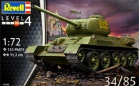 03302  техника и вооружение  Танк-34/85  (1:72) 4009803033020