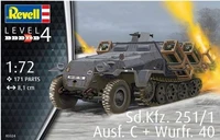 03324  техника и вооружение  Sd.Kfz.251/1 Ausf.C+Wurfr.40  (1:72) 4009803033242