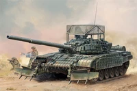 09609  техника и вооружение  Russian Танк-72B1 with KMT-6 &amp; Grating Armour  (1:35) 9580208096094
