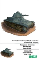 100032  техника и вооружение  Hotchkiss H38 French light tank  (1:100) 2000000217932